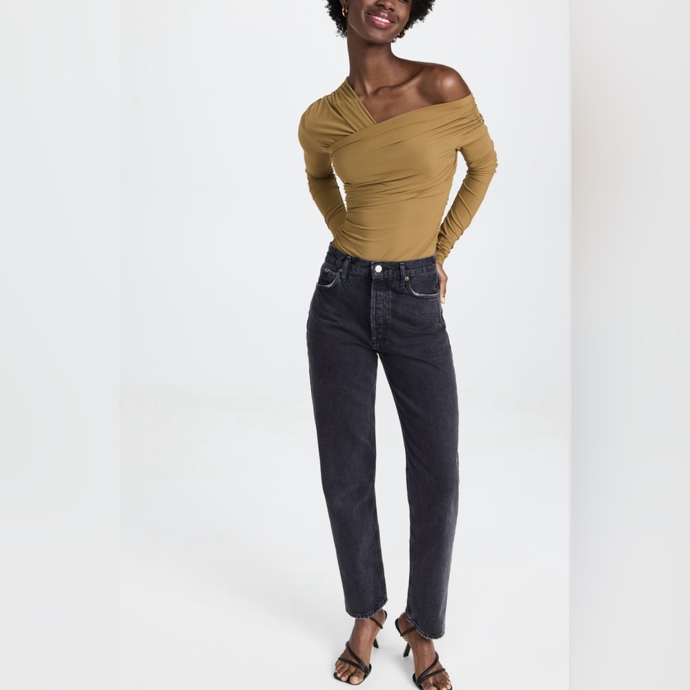 GOLDSIGN Fonteyn Olive Green Bodysuit - Size M - Picture 2 of 5